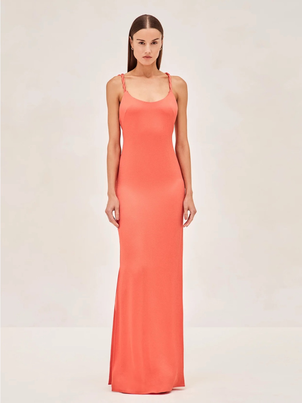 Alexis Coral Slip Maxi Dress
